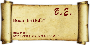 Buda Enikő névjegykártya